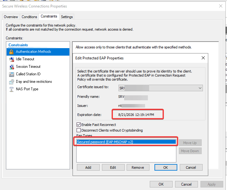 qoyiDwu3of 802.1X ve NPS ile Güvenli Wi-Fi: Sertifika Sorunları ve Windows 11 Çözümleri