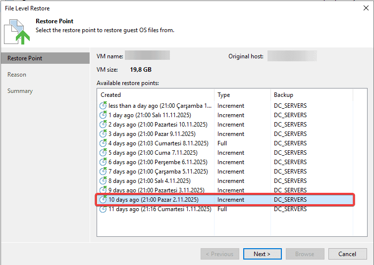 image-10 Veeam Backup & Replication ile Silinen Dosyaları Geri Kurtarma Adım Adım Rehber